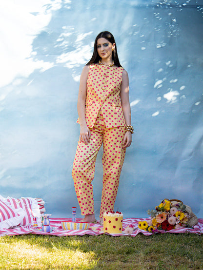 PREVENTA / Envío 10 días hábiles /  Pantalon Pixie Amarillo
