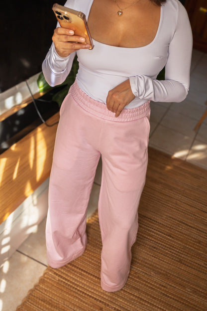 Pantalón Buzo Nina Rosa Empolvado