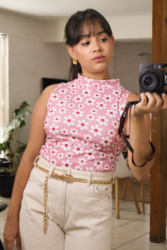 Polera Margarita Eterna Rosa