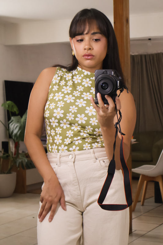 Polera Margarita Eterna Verde