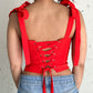 BUSTIER MEDUSA RED