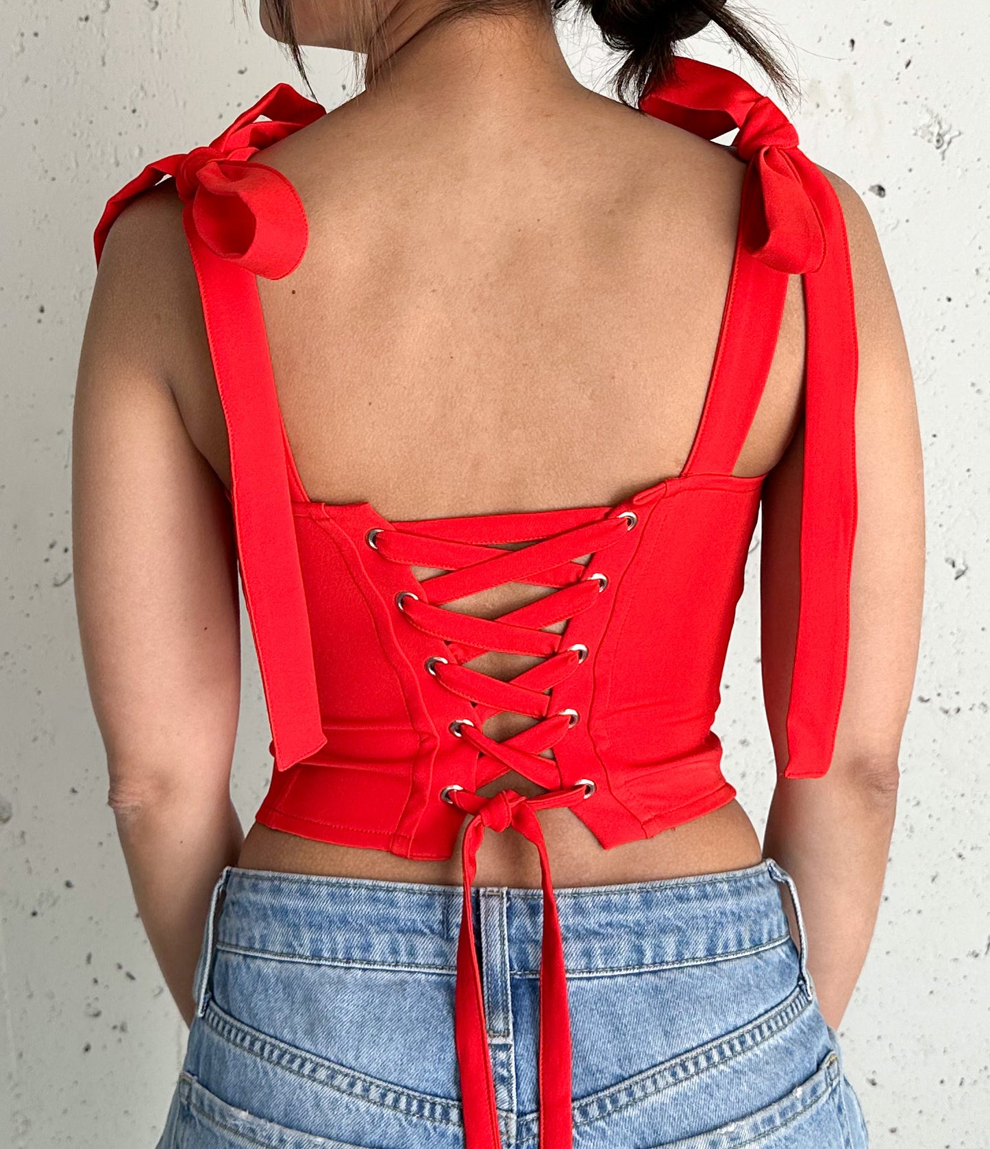 BUSTIER MEDUSA RED