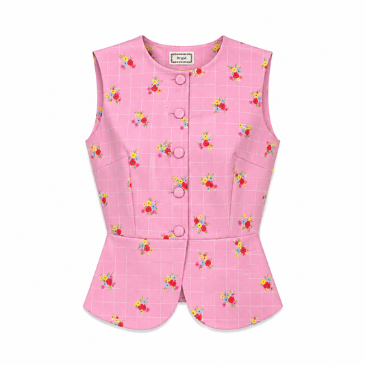 Top Denim Rosa - PREVENTA